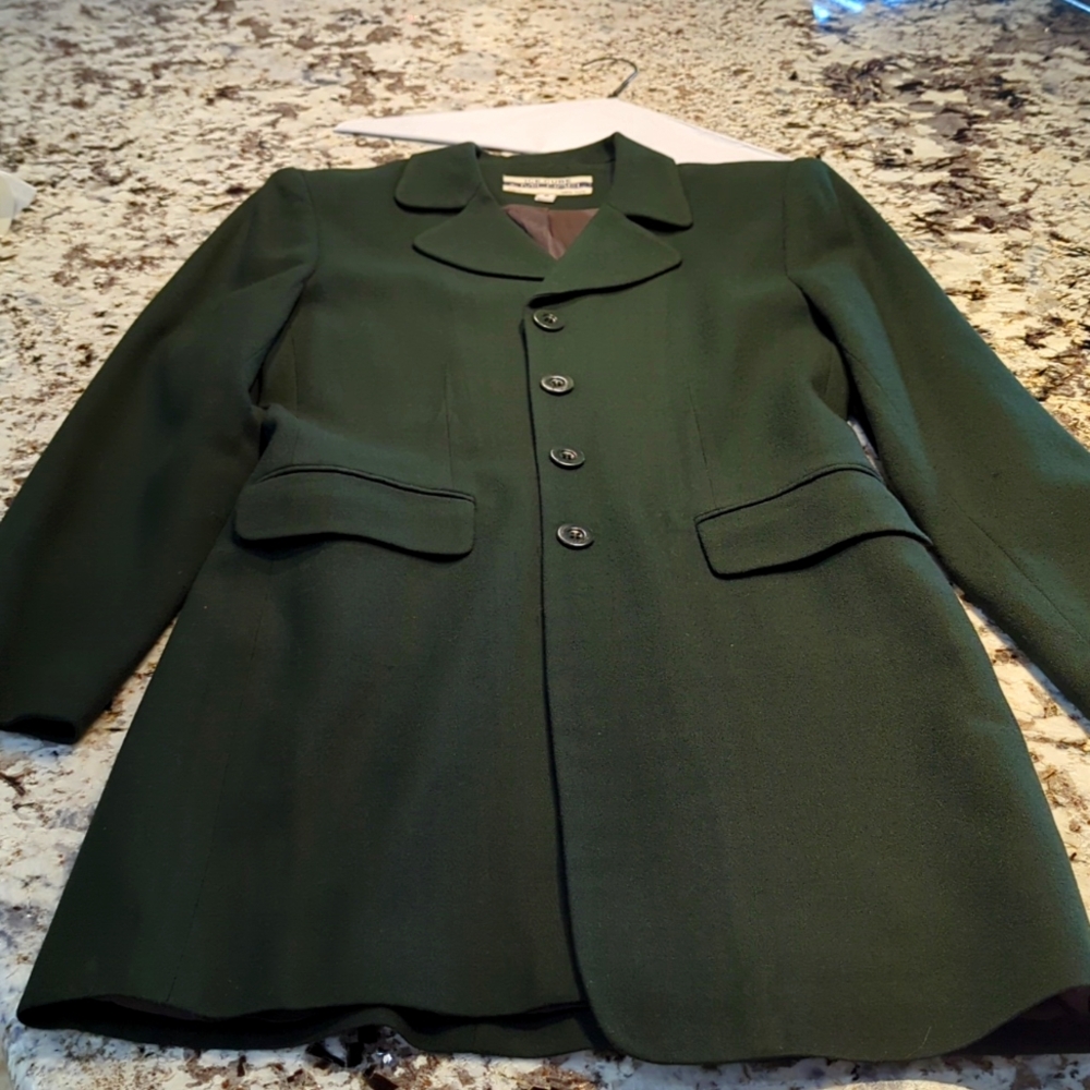 Wool blazer Green mid length